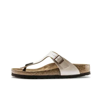 Birkenstock Gizeh Birko Flor Graceful Narrow Fit Sandals 'Pearl White' Women's