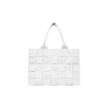Supreme Fabric Tote Bag, Shopping Bag, Handbag Tubas Unisex White