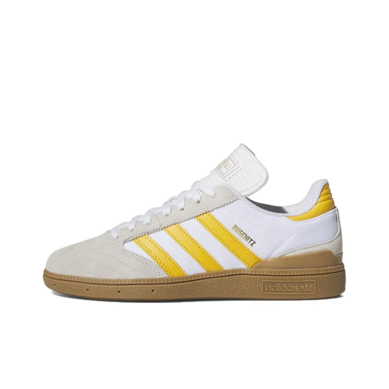 Adidas Originals Busenitz Shoes 'Crystal White Yellow Gum'-0