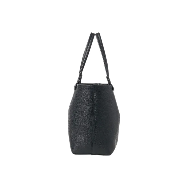 THE ROW Grained Calfskin Tote Bag, Shopping Bag, Shoulder Bag, Crossbody Bag, Handbag Trumpets Women's Black-3