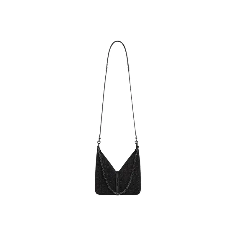 GIVENCHY Cut out Sheepskin Shoulder Bag, Crossbody Bag Mini Women's Black-1