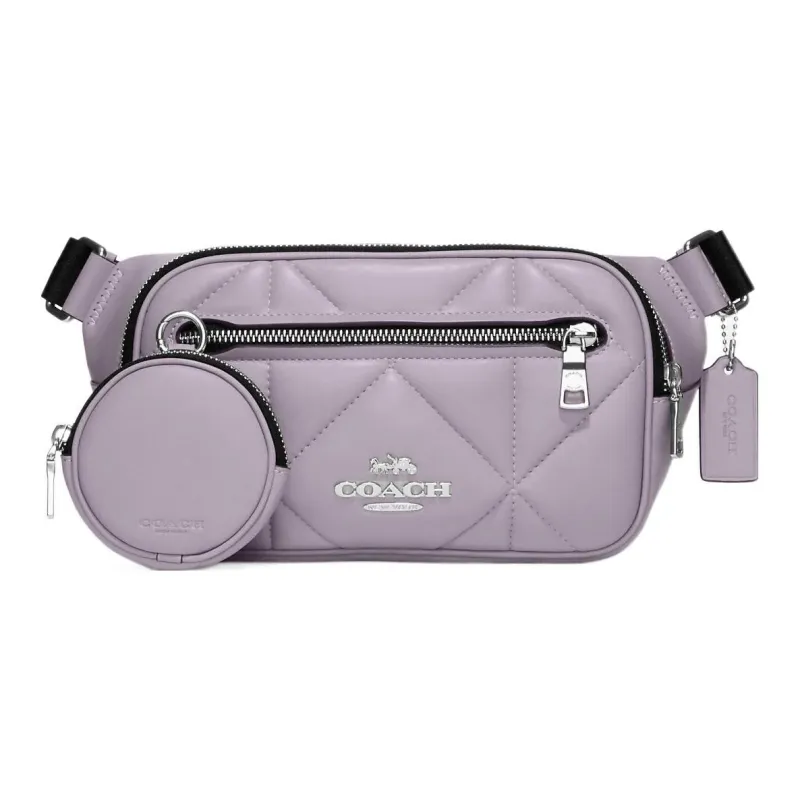 COACH Cow Leather Combo Bag Sling Bag, Fanny Pack Women's Purple-0