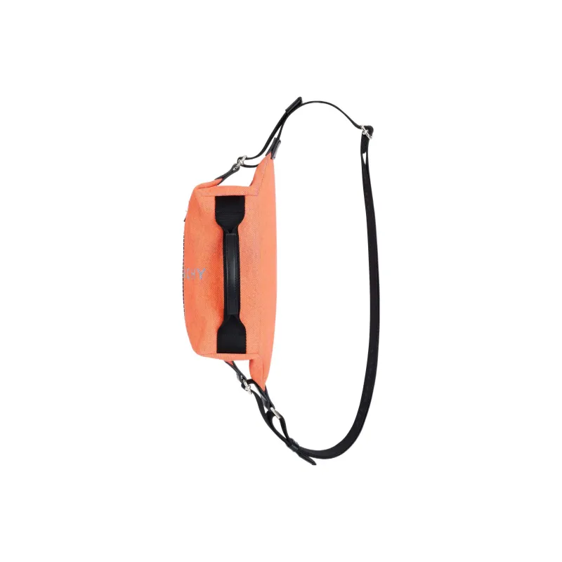 GIVENCHY G-Zip Spray Paint Denim With Cotton Sling Bags One Shoulder Crossbody Fanny Pack Men's Bright Orange-1