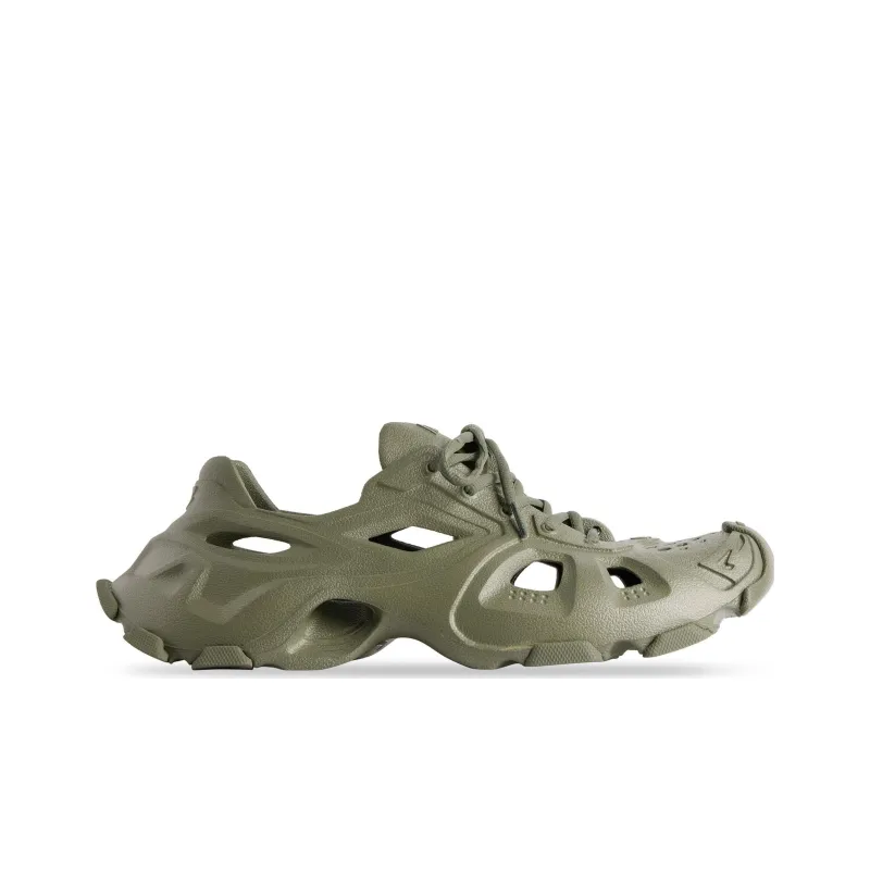 Balenciaga Hd Lace Up Cut Out Sneakers 'Olive Green'-1