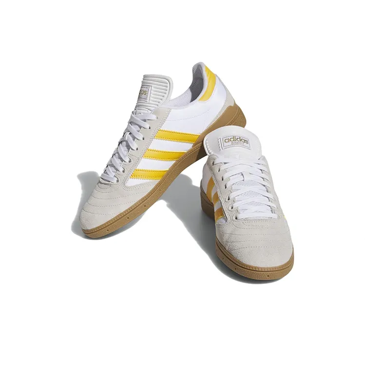 Adidas Originals Busenitz Shoes 'Crystal White Yellow Gum'-2