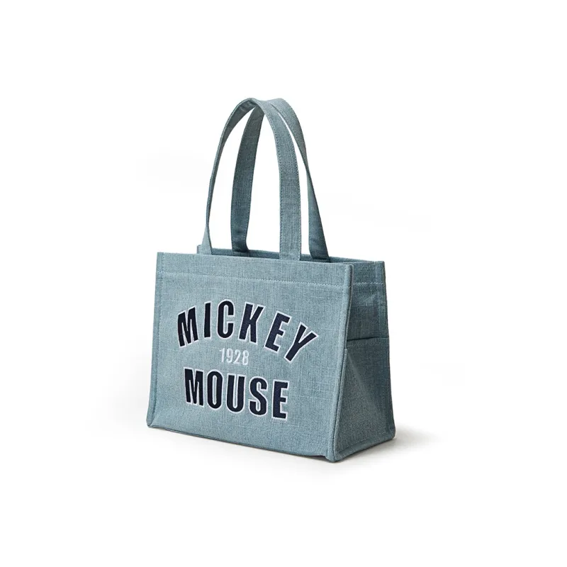 Disney Denim Tote Bag Shopping Bag Shoulder Bags Women's Dark Blue/Light Blue-5