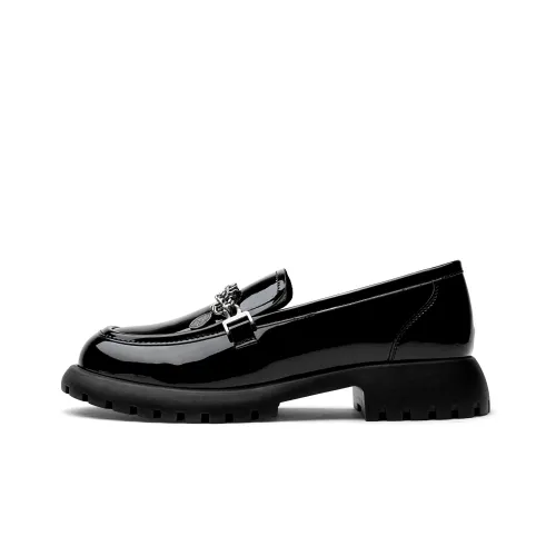 TOOMANYSHOES Loafers Women's Low-Top Black