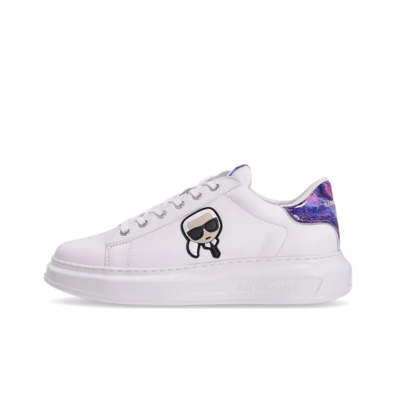 KARL LAGERFELD Stylish Skateboarding Shoes Men's White Purple-0
