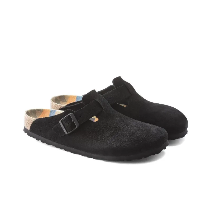 Birkenstock Boston Collection Stylish Sandals Men's Black-2