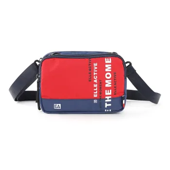 Elle Active Fabric Creative Shoulder Bag, Crossbody Bag Women's Red/Blue Color