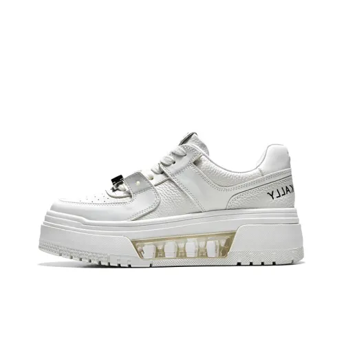 CHERYKALLY Skateboard Shoes Women's Low-Top White