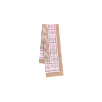 Burberry Checked Frayed Edge Scarf