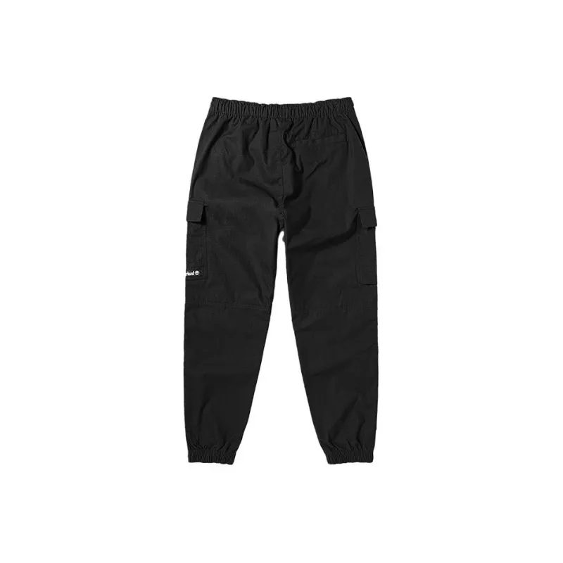 Timberland Men's Lace-Up Jogger Pants Black-1