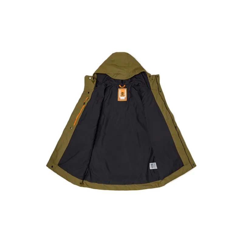 Timberland Outdoor Hiking Waterproof And Windproof Windbreaker Jacket Unisex Dark Olive Green-2