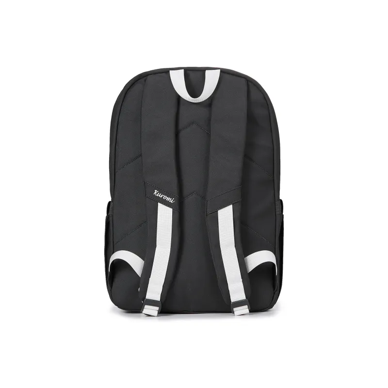 Zgo Sanrio IP Collaboration Kulomi Polyester University Student Backpack Tubas Unisex Black-3