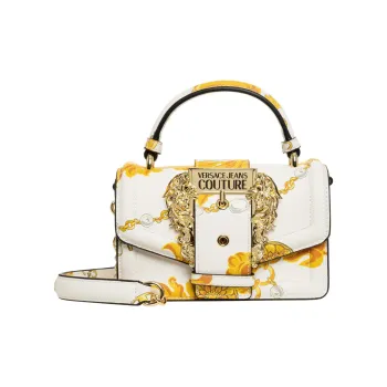 VERSACE JEANS COUTURE Polyurethane Shoulder Bag, Crossbody Bag, Handbag Women's White