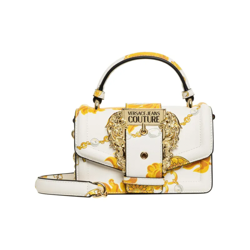 VERSACE JEANS COUTURE Polyurethane Shoulder Bag, Crossbody Bag, Handbag Women's White-0