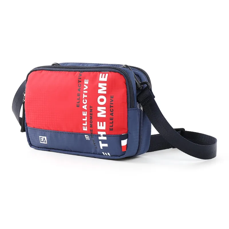 Elle Active Fabric Creative Shoulder Bag, Crossbody Bag Women's Red/Blue Color-1