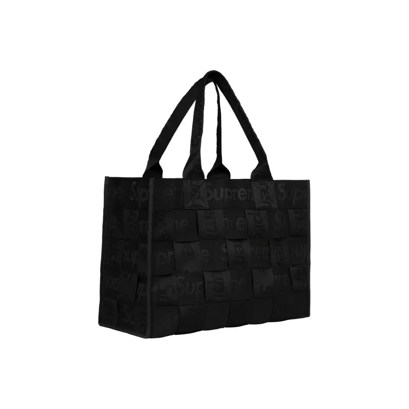 Supreme Fabric Tote Bag, Shopping Bag, Handbag Tubas Unisex Black-1