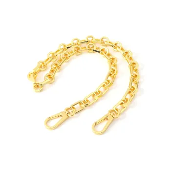 HAWA Genuine Leather/Alloy Bag Straps Women's Gold