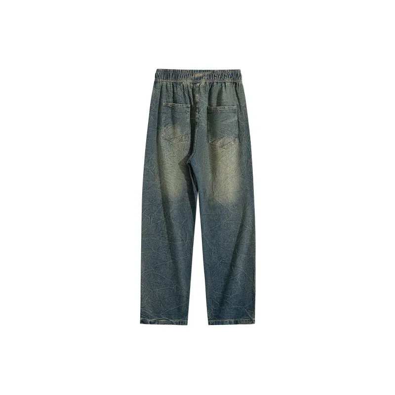 BEENTRILL Jeans Unisex Vintage Yellow Mud-1