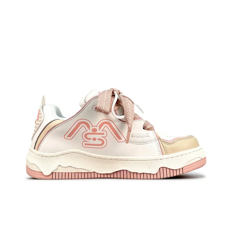 LuzaoT SUPER DRAG Skateboard Shoes Unisex Cherry Blossom Pink-1