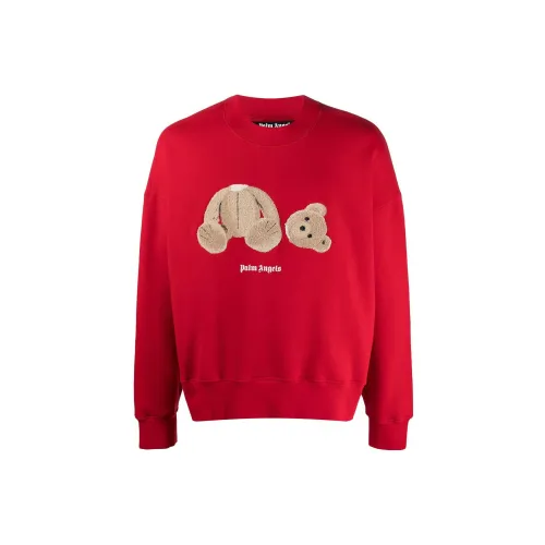 PALM ANGELS Bear Cotton Sweatshirt