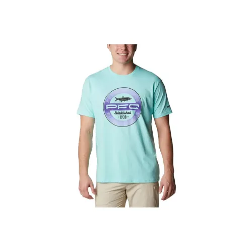 Columbia T-Shirts Men Teal