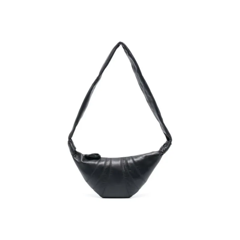 Lemaire Lambskin Croissant Bag Goat Horn Bag Slogan Bag Shoulder Bag Crossbody Bag Large Size Unisex Dark Gray-2