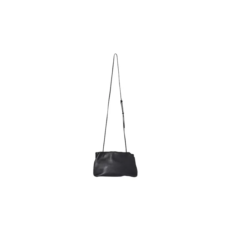 THE ROW Fine Grain Calfskin One Shoulder Crossbody Clutches Regular Women's Black-1