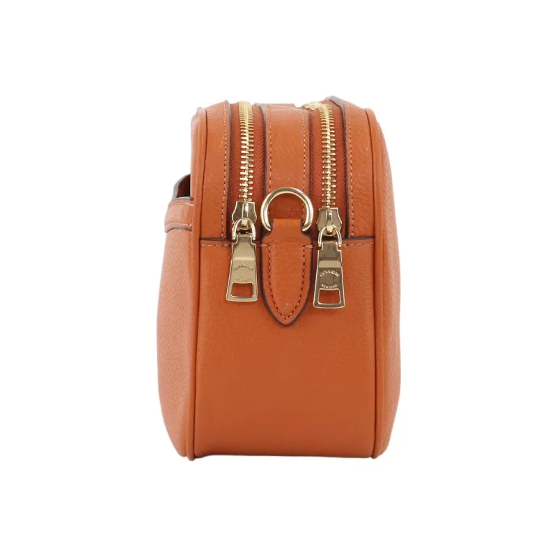 COACH Jes Leather Crossbody Bag Medium Size Women's Orange-2