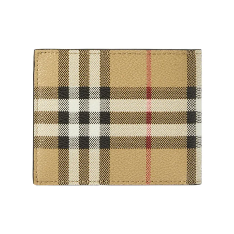 Burberry Check print Bi fold Wallet-2
