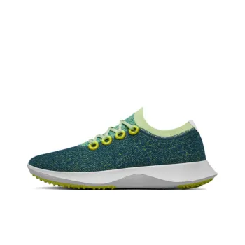 Allbirds Wool Dasher Anti Slip Wear Resistant Low Top Running Shoes Women's Nouveau Star Green