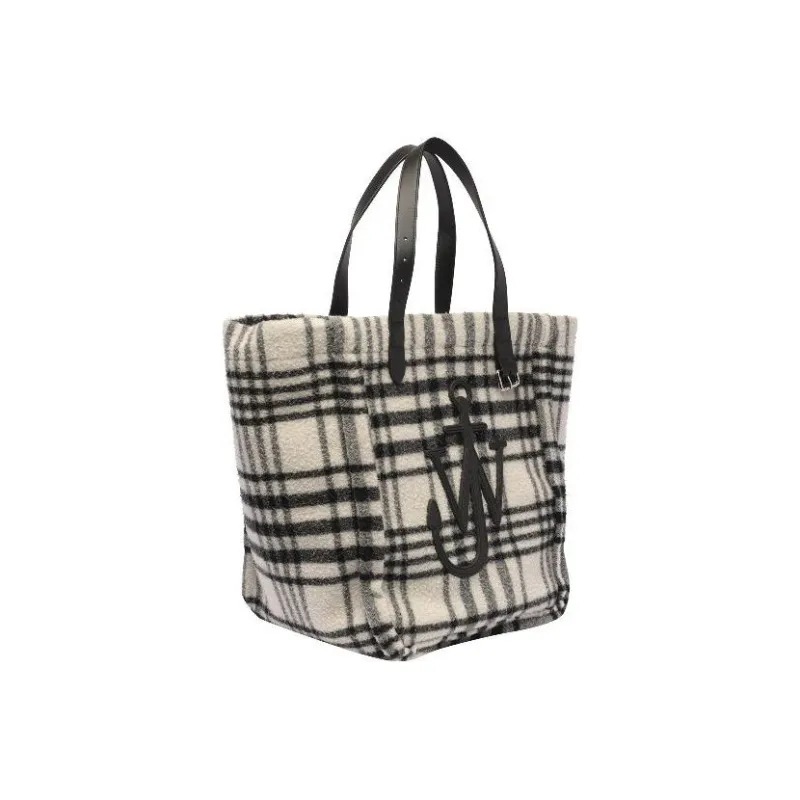 JW Anderson Checkered Logo Patch Tote Bag-1