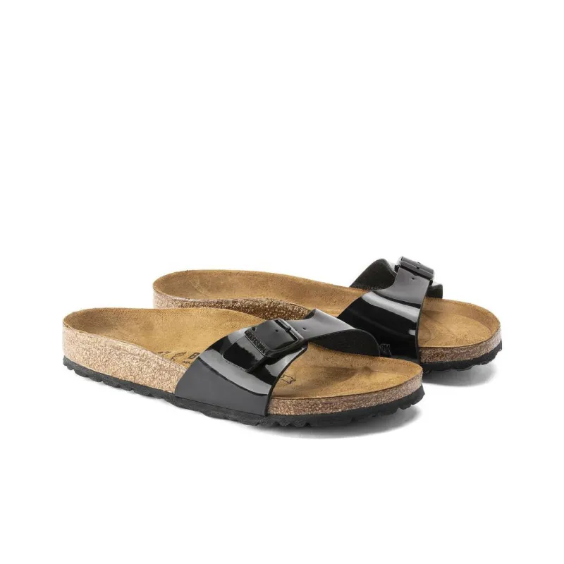 Birkenstock Slide Slippers Women's Black Narrow Fit-2