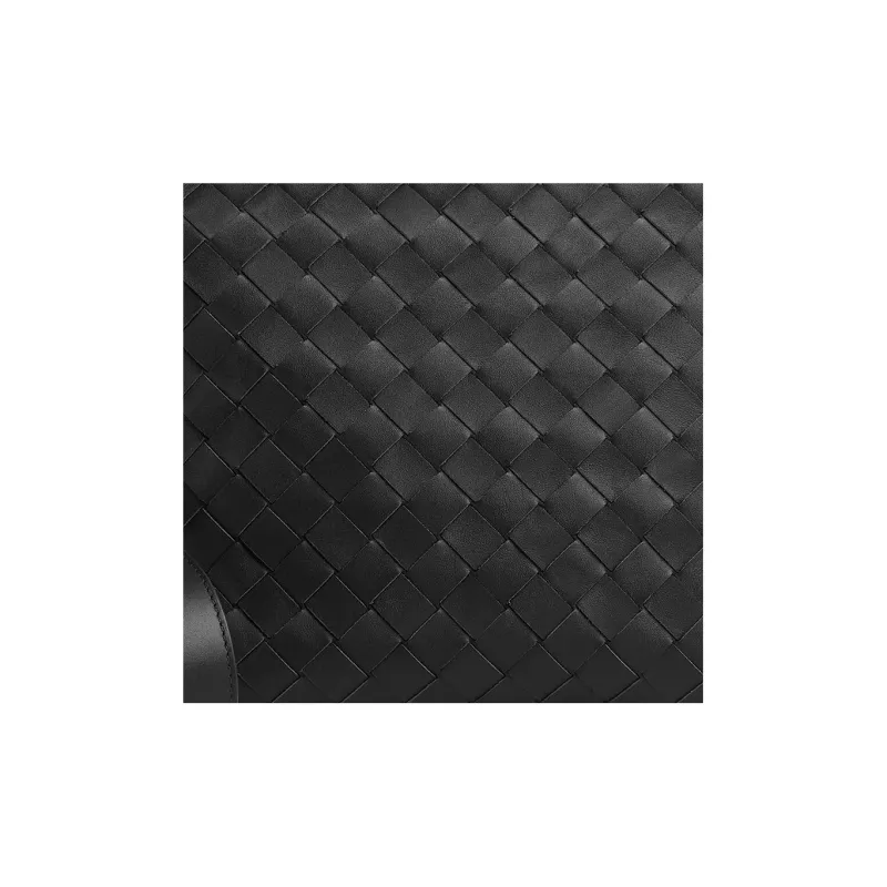 Bottega Veneta Cow Leather Toiletry Travel Bag Men's Black-4