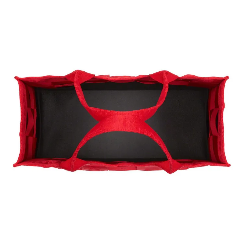 Supreme Fabric Tote Bag, Shopping Bag, Handbag Tubas Unisex Red-3