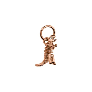 COACH Rexy Gold-Plated Sterling Silver Bag Accessories Unisex Rose Gold