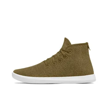 Allbirds Tree Toppers Slip-Resistant Cushioning High-Top Skateboard Shoes Men's African Savannah Green