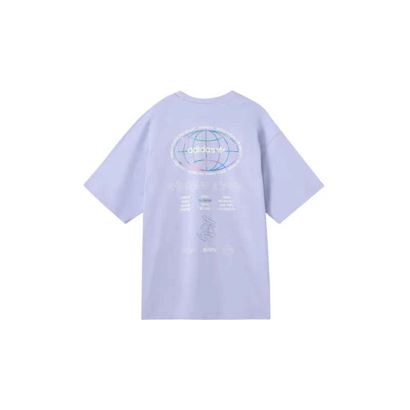 Adidas Originals T Shirts Men Light Purple-1
