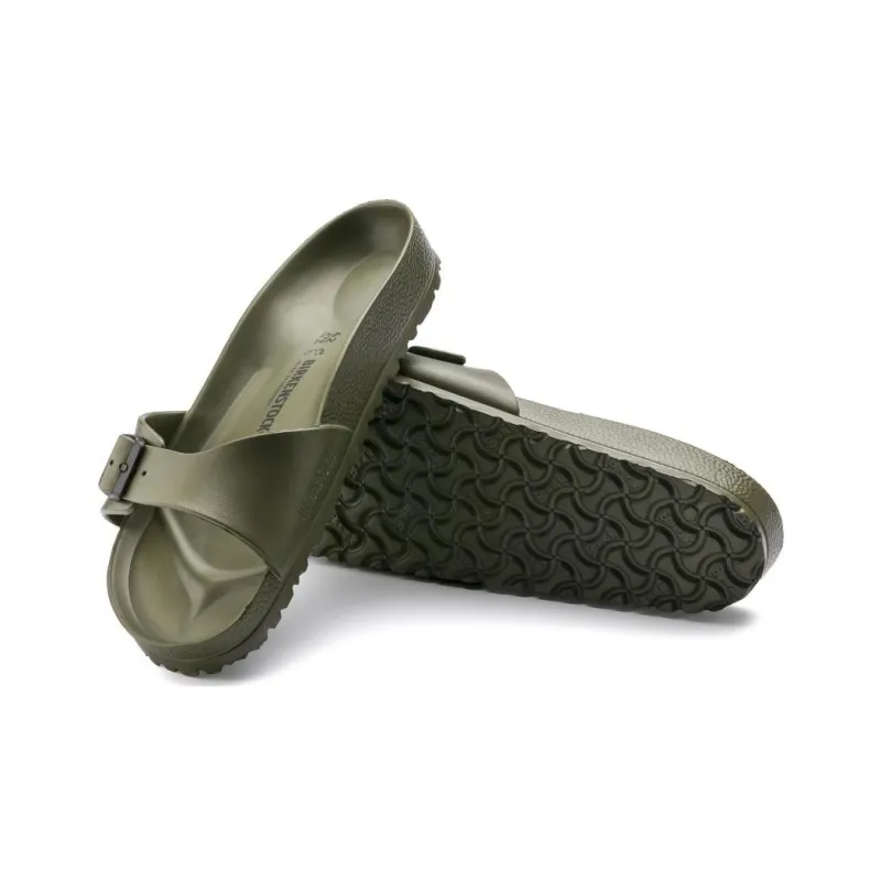 Birkenstock Madrid Essentials Eva Narrow Fit Sandals 'Olive Green'-4