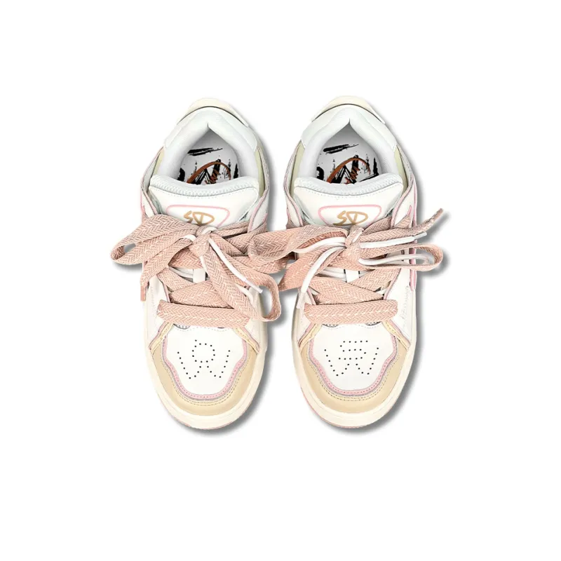 LuzaoT SUPER DRAG Skateboard Shoes Unisex Cherry Blossom Pink-3