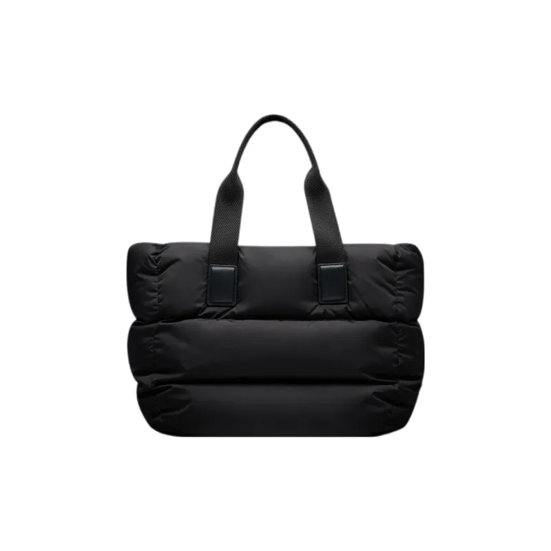 Moncler Leather One Shoulder Handbag Women's Black-2