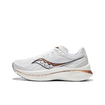 Saucony Endorphin Speed 3 Breathable And Wear resistant Low Top Carbon Plate Training Running Shoes Women's White Gold