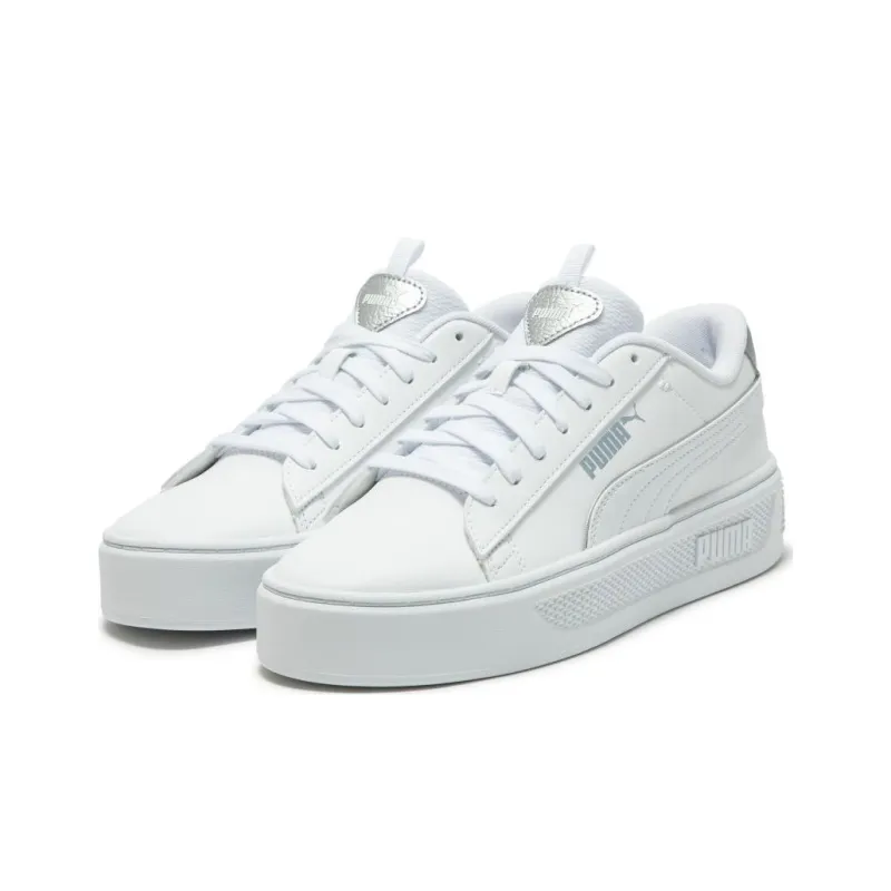 PUMA SmashPlatform V3 Pop Up Metallics 'White' Women's-2