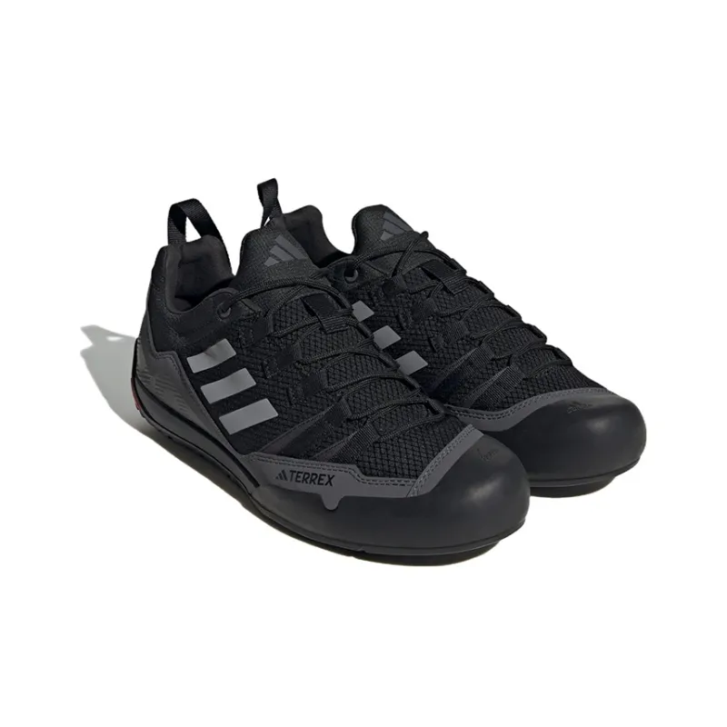 Adidas Terrex Swift Anti-Slip Wear-Resistant Low-Top Hiking Shoes Unisex Black Gray-2