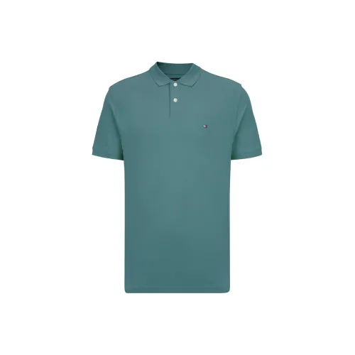 Tommy Hilfiger 1985 Series Polo Shirts Men Blue/Green