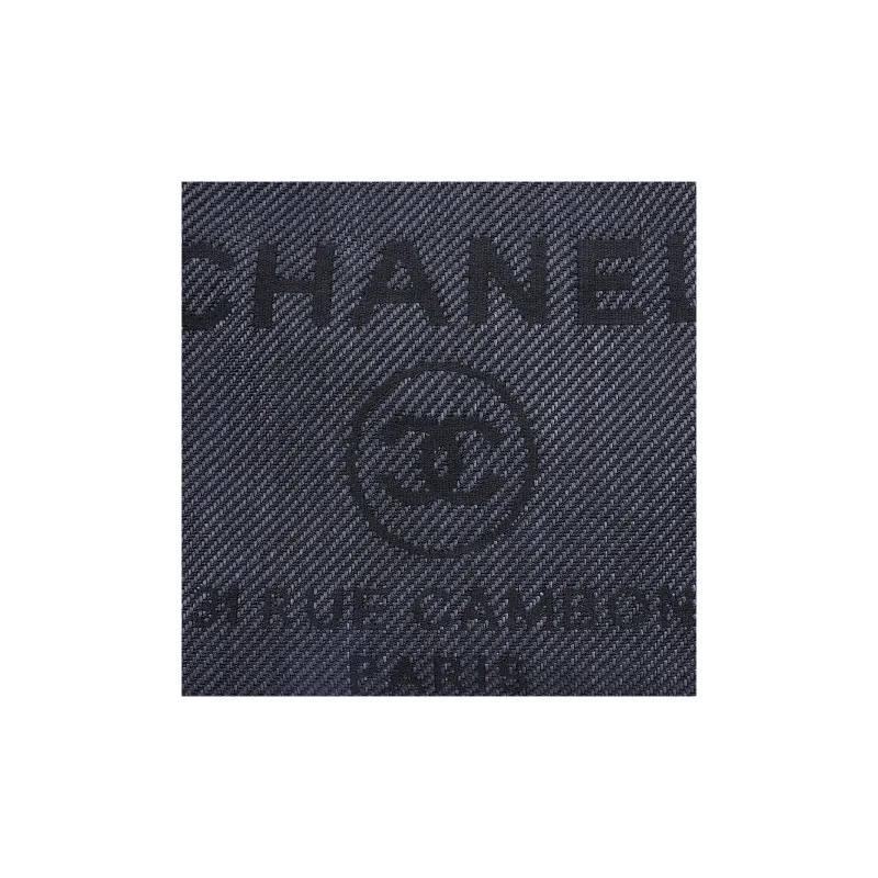 CHANEL Canvas Bag, Beach Bag, Handbag, Shoulder Bag Women's Black-4