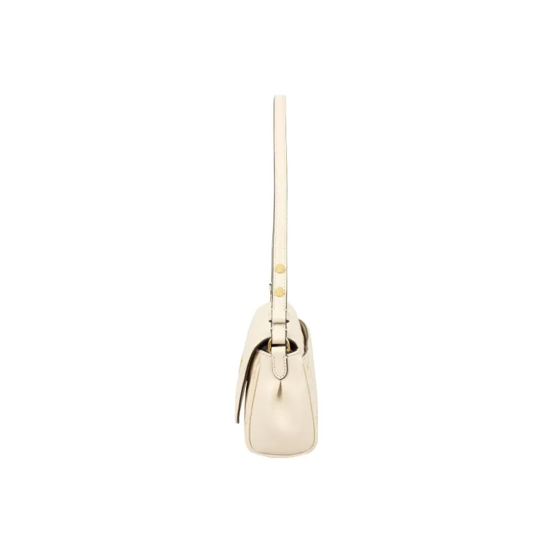 TORY BURCH TB Willa Leather Baguette Bag, Crossbody Bag, Shoulder Bag Women's Cream White-2