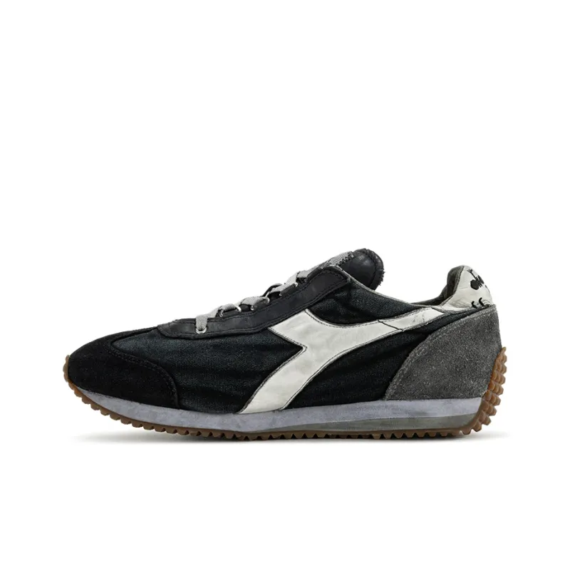 Diadora Equipe H Low Top Casual Running Shoes Unisex Black Gray-0